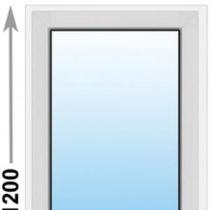 Алюминиевое окно Provedal глухое 600х1200 (ШхВ)