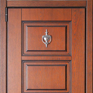 Входная дверь СТАЛ 100 с панелью Фибропараллель Престиж