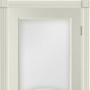 Межкомнатная дверь Principiano 1 крем с остеклением