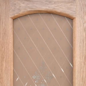 Межкомнатная дверь Дворецкий соло стекло натуральный дуб